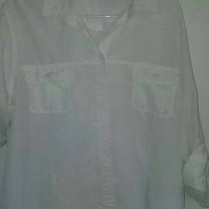 Eddie Bauer Camp Shirt Convertible sleeves